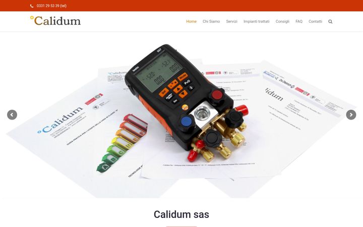 Screenshot of calidumsas.it