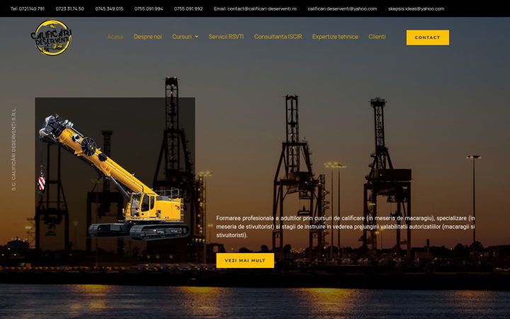 Screenshot of calificari-deserventi.ro