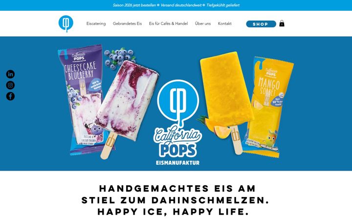 Screenshot von california-pops.de