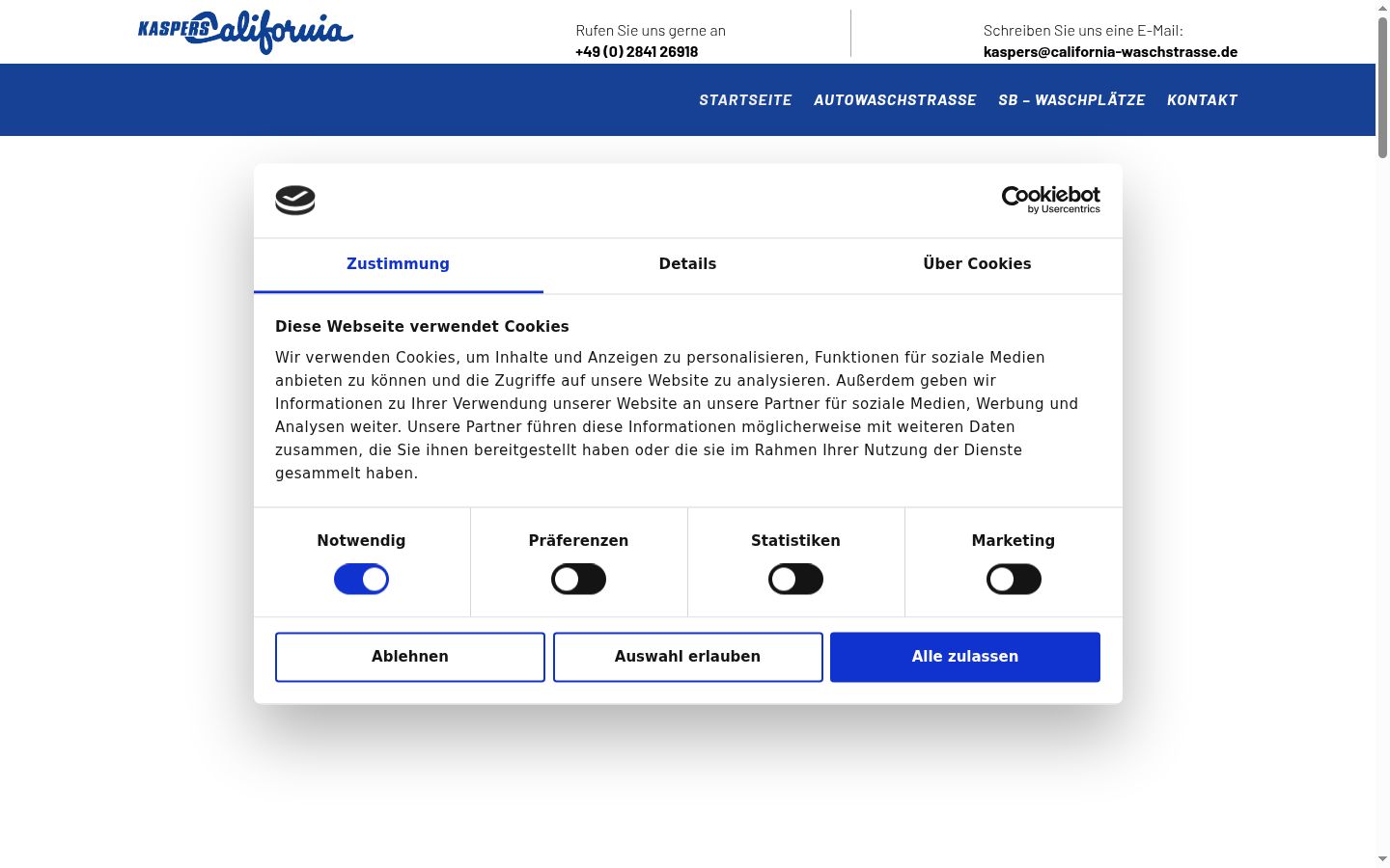 Captură de ecran a bannerului de consimțământ afișat înainte de orice interacțiune