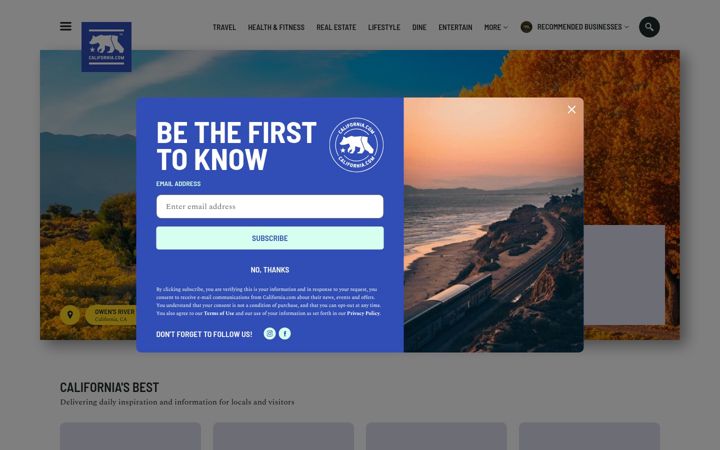Screenshot of california.com