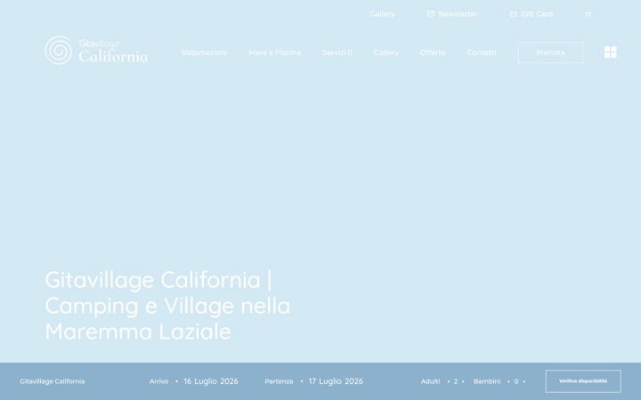 Screenshot of californiacampingvillage.com