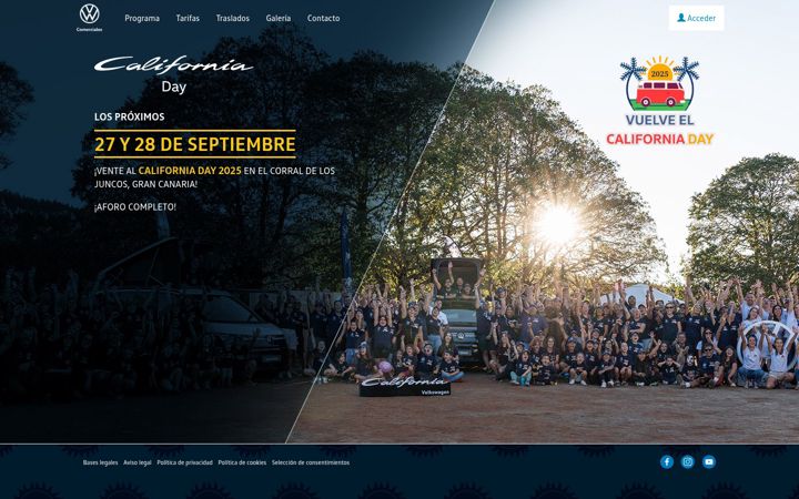 Screenshot of californiadaycanarias.com