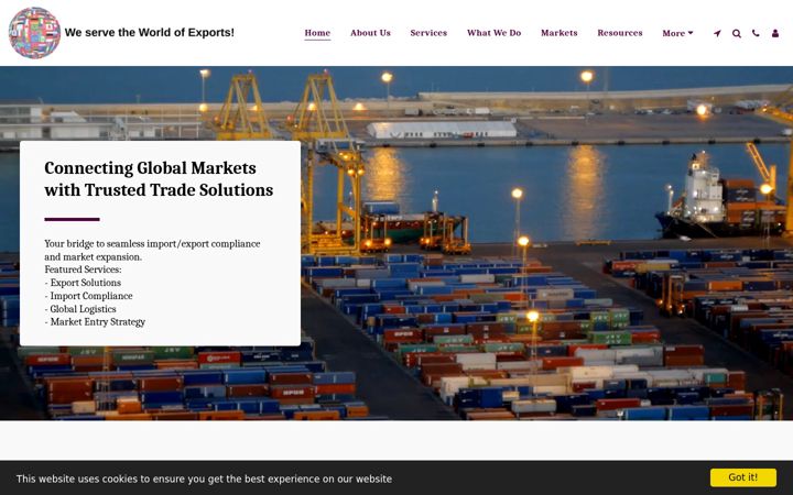 Screenshot of californiaexports.us