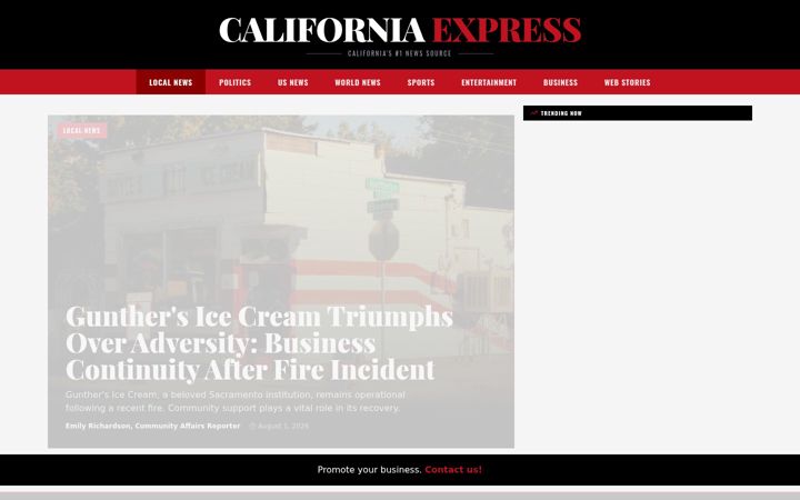 Screenshot of californiaexpres.com