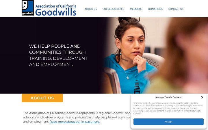 Screenshot of californiagoodwills.org