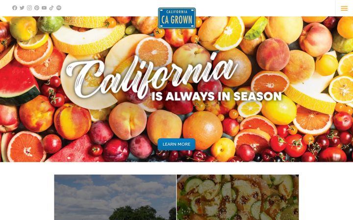 Screenshot of californiagrown.org