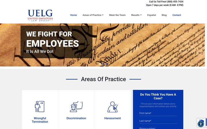 Screenshot of californialaborlaw.info