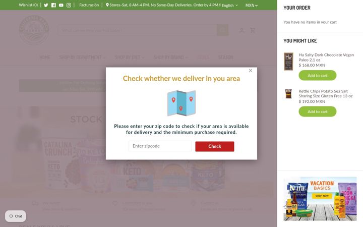 Screenshot ta' californiaranchmarket.com