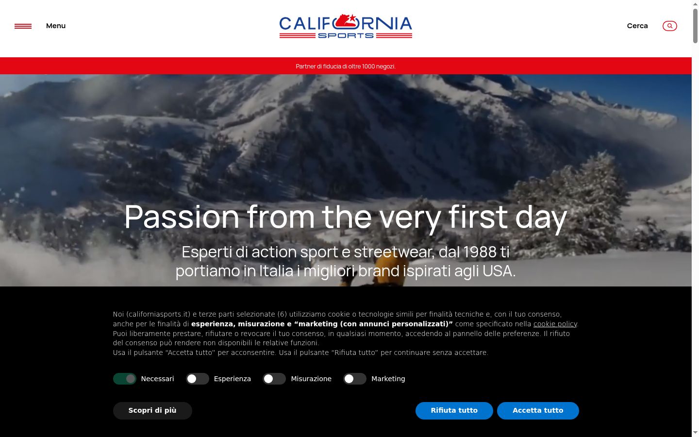 Screenshot tal-banner tal-kunsens muri qabel kwalunkwe interazzjoni