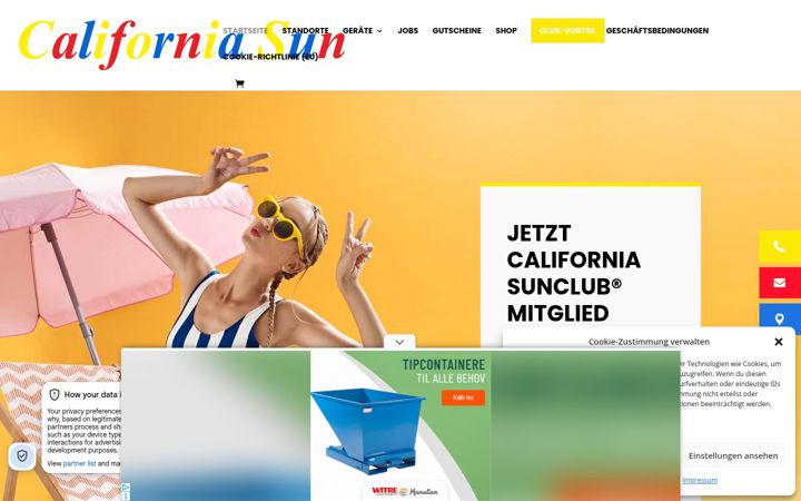 Screenshot of californiasun-rheinsieg.de