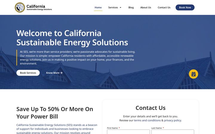 Screenshot of californiasustainableenergysolutions.org