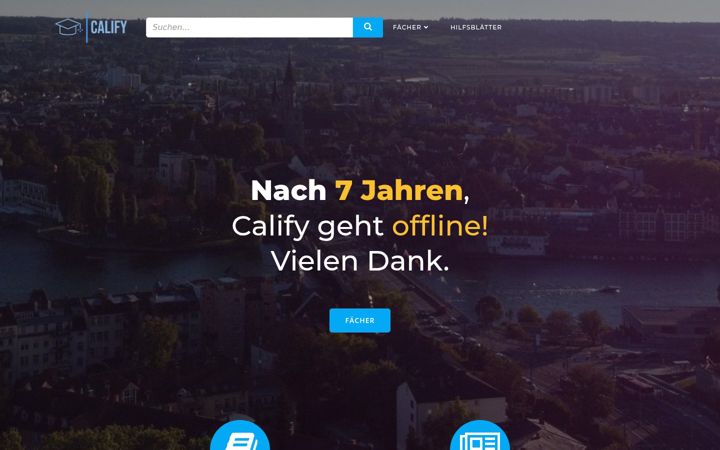 Screenshot of calify.net