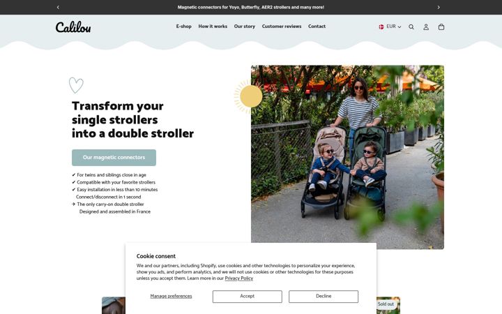 Screenshot of calilou.fr