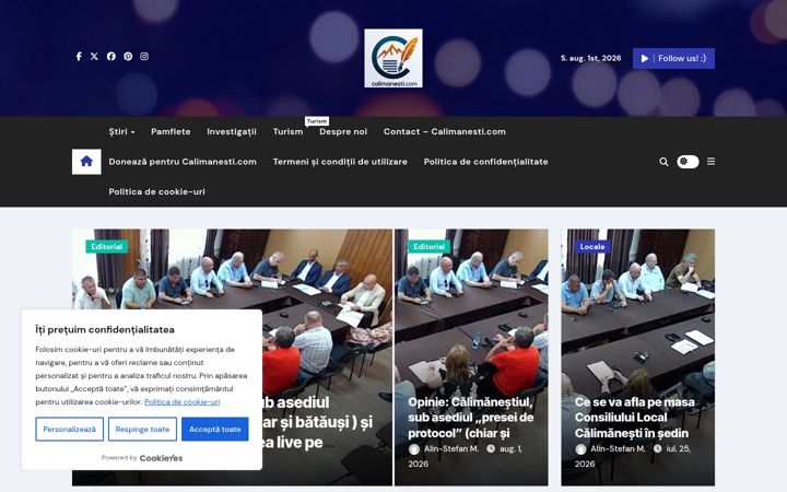 Screenshot of calimanesti.com