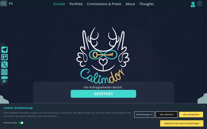 Screenshot ta' calimdor.de