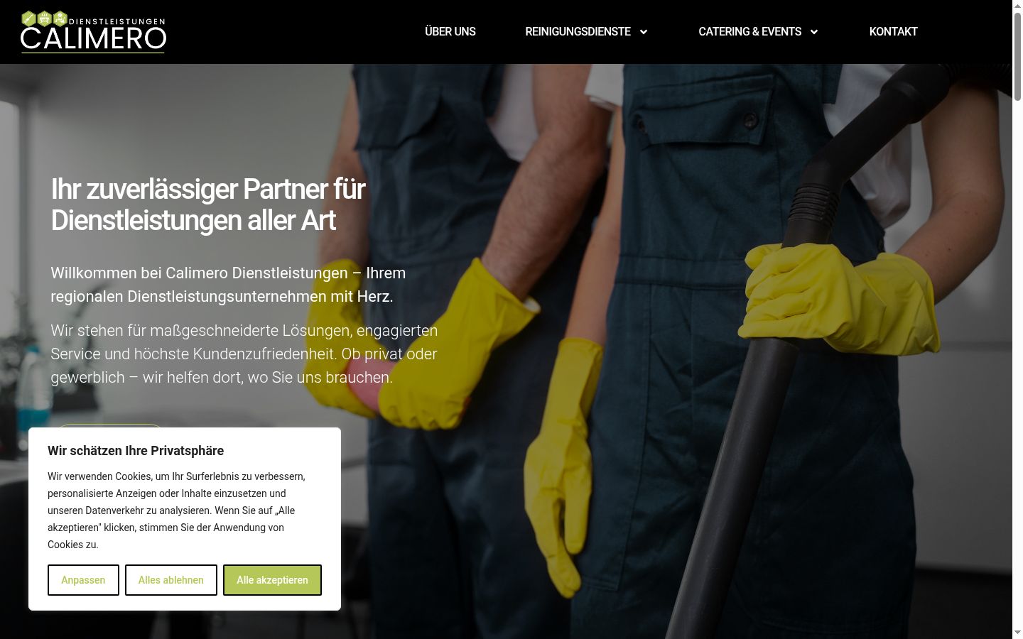 Screenshot tal-banner tal-kunsens muri qabel kwalunkwe interazzjoni