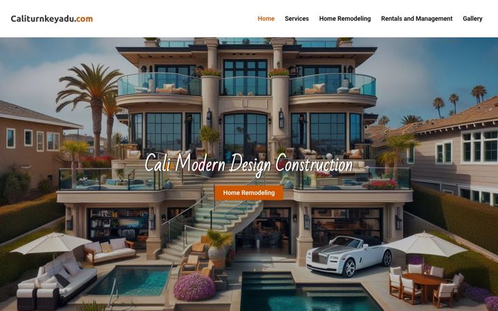 Screenshot of calimoderndesign.com