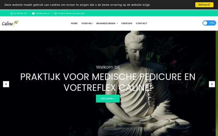 Snimka zaslona za caline.nl