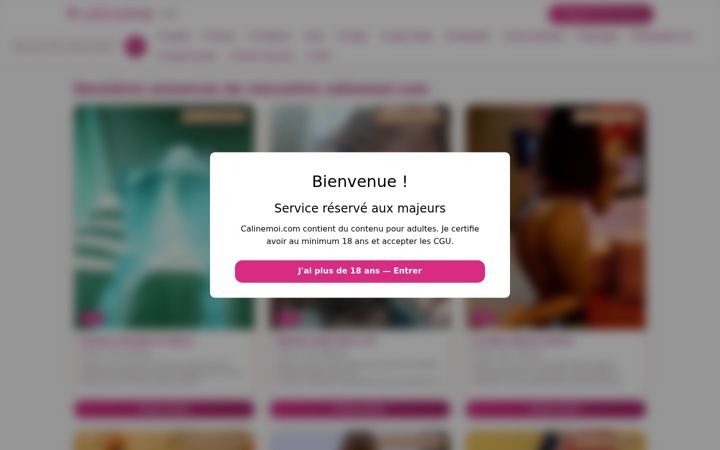 Screenshot ta' calinemoi.com
