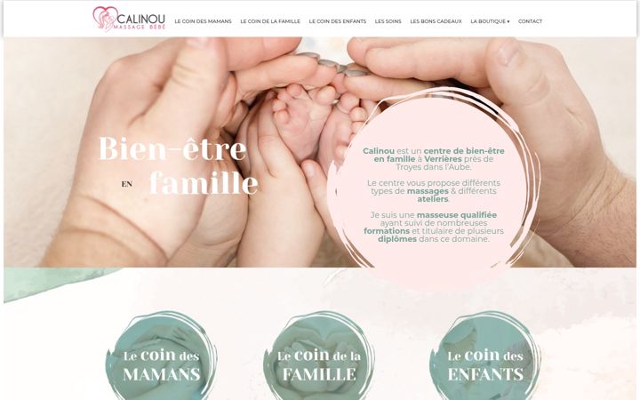 Screenshot of calinou-massagebebe.com