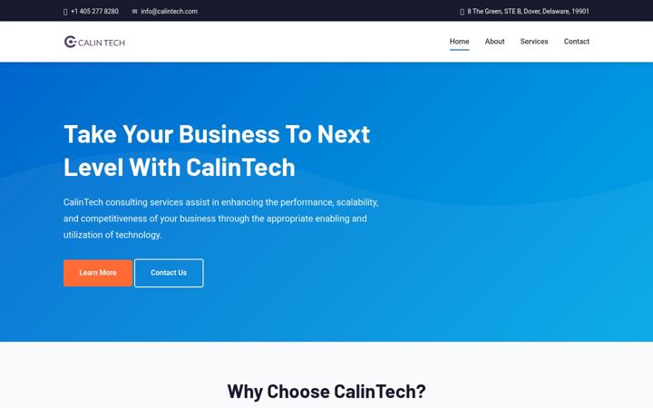 Screenshot of calintech.com