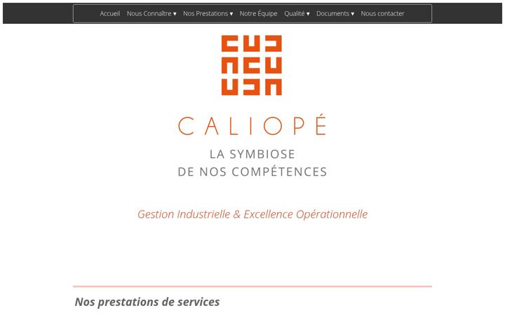 Screenshot of caliope.fr