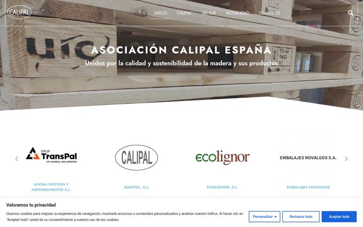 Screenshot di calipal.org