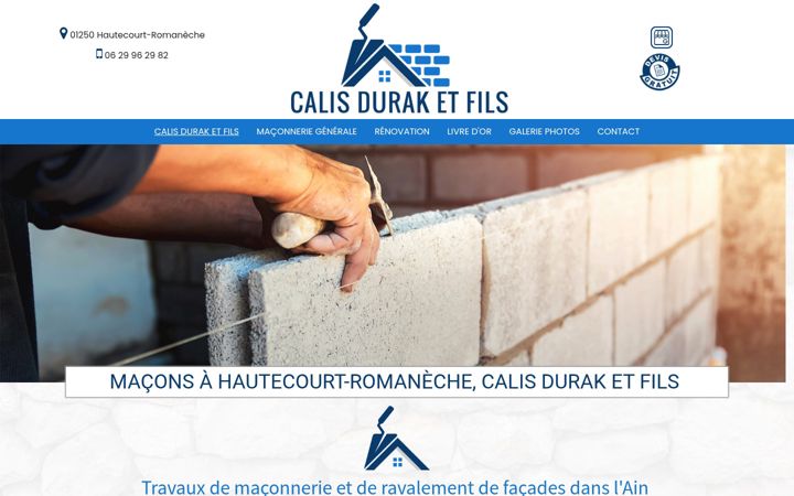 Screenshot of calis-maconnerie.fr