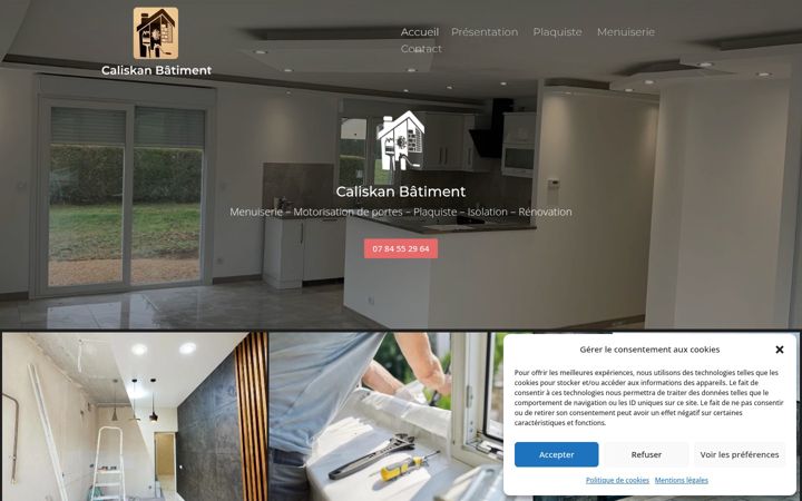 Captura de ecrã de caliskan-batiment71.fr