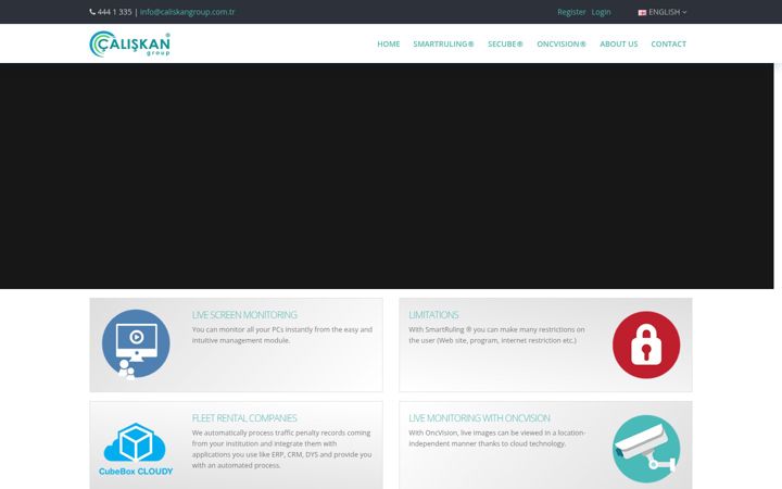 Screenshot of caliskanhost.com