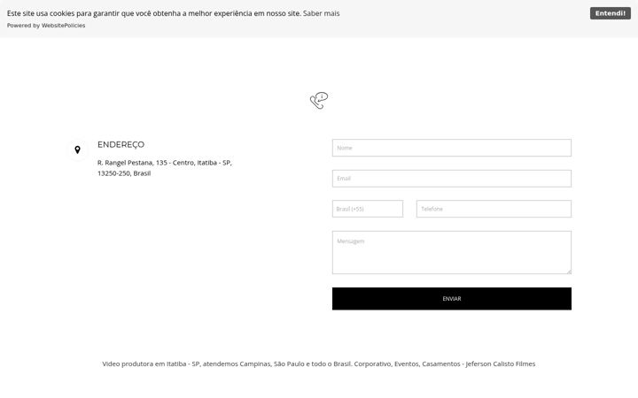 Screenshot stránky calistofilmes.com.br