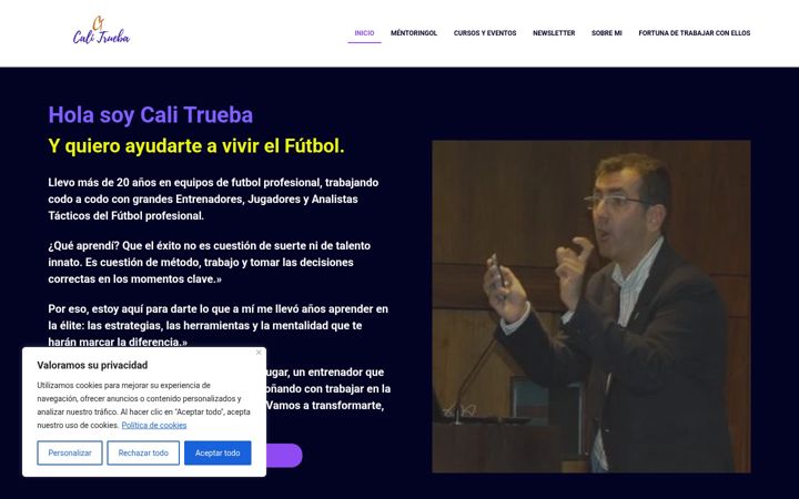 Screenshot of calitrueba.com