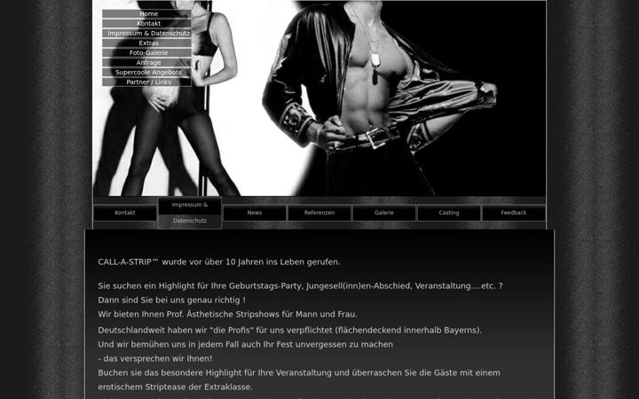 Screenshot of call-a-strip.com