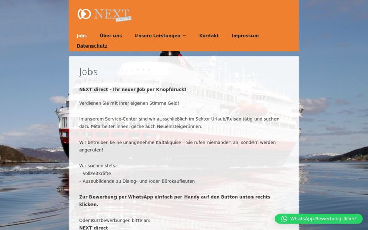 Screenshot of call-as.de