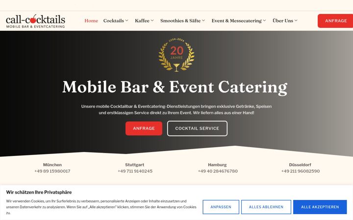 Екранна снимка на call-cocktails.de