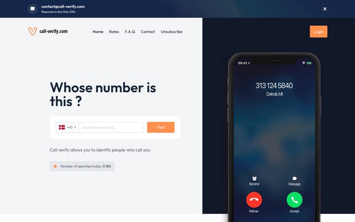 Screenshot of call-verify.com