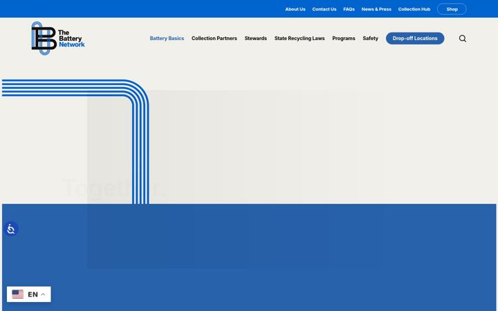 Screenshot of call2recycle.org