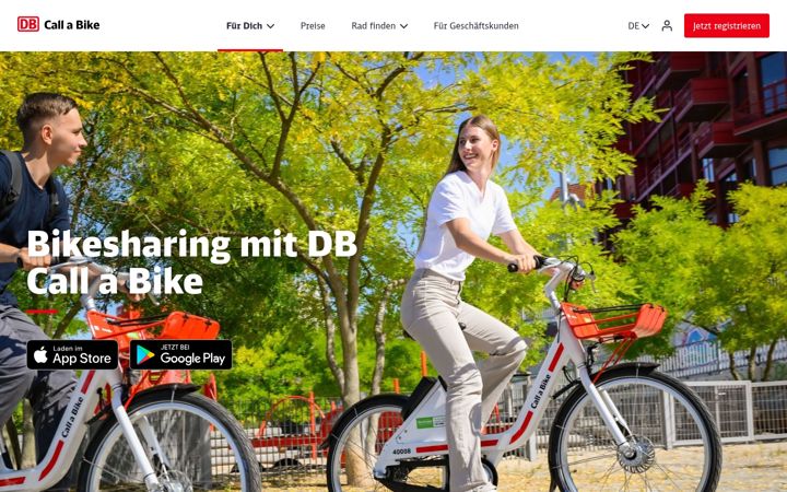 Screenshot of callabike.com