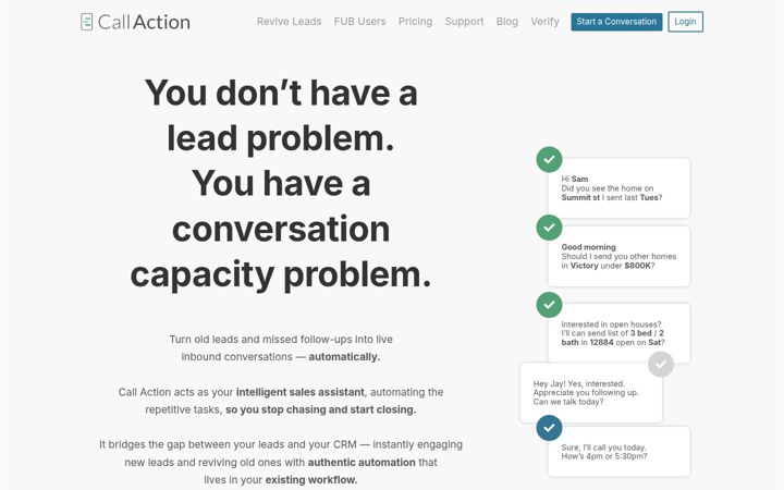 Screenshot of callaction.co