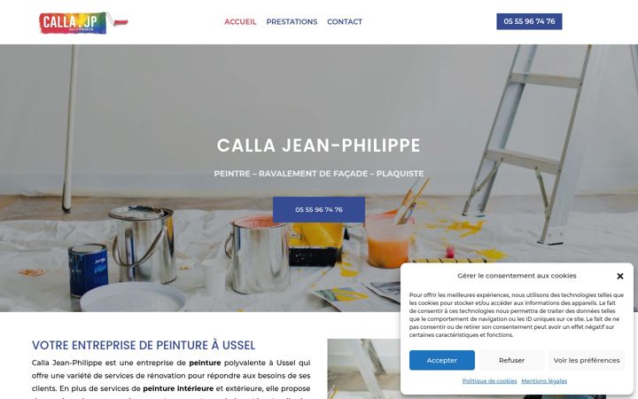 Skærmbillede af callajeanphilippe.fr