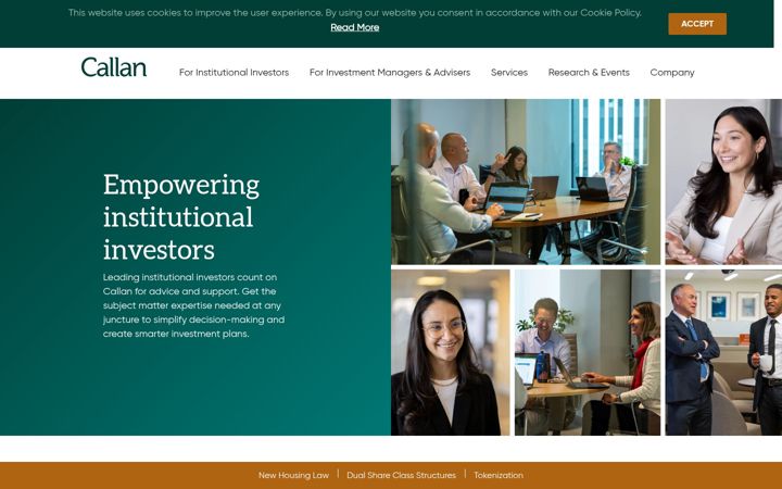 Screenshot of callan.com