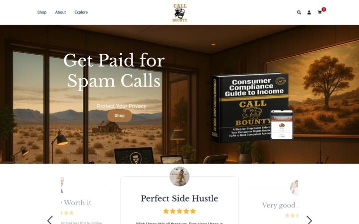 Screenshot of callbounty.com