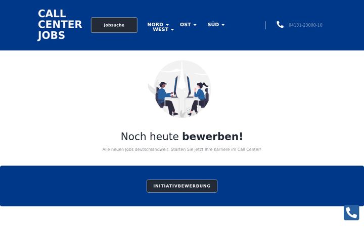 Screenshot of callcenter-karriere.de