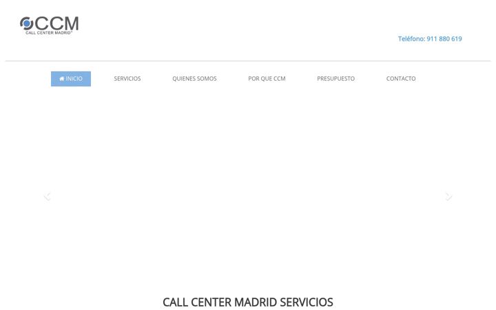 Screenshot of callcentermadrid.es