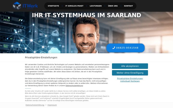 Screenshot of calleger.de
