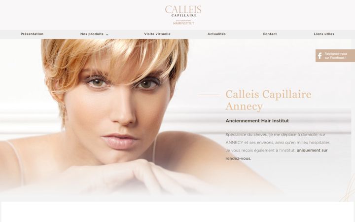 Screenshot of calleis-capillaire.com
