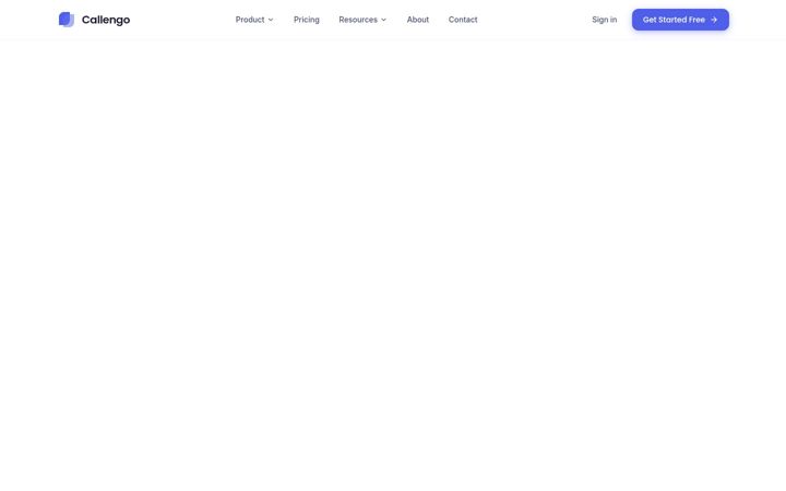 Screenshot of callengo.com