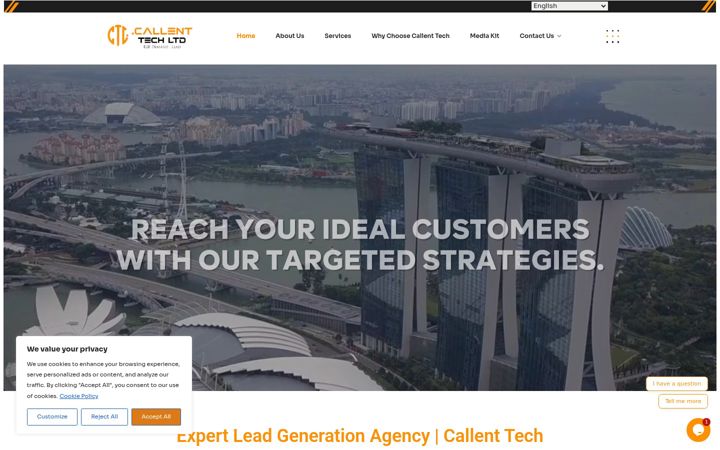 Screenshot of callenttech.com