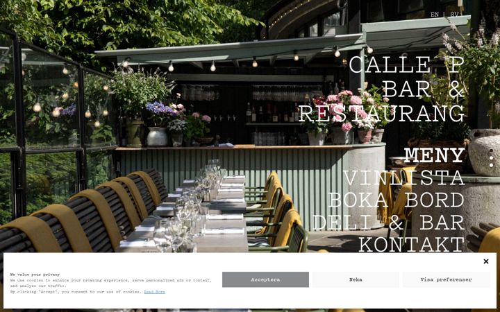 Screenshot of callep.nu